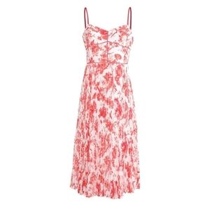 New Club Monaco Sinthea Floral Pleated Dress ASO Meghan Markle Size 8